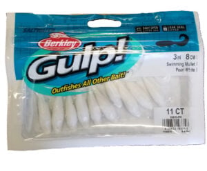 Berkley Gulp - 3" Swimming Mullet - Pearl White - GSSM3-PW