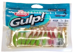Berkley Gulp - 3" Swimming Mullet - Nuclear Chicken - 16oz (PINT) - GAPSM3-NCH