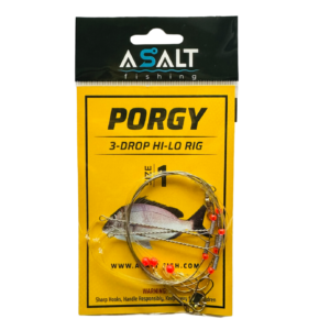 UFSHN - Porgy Wire Rig Black 3 Hook #1 NKL Baitholder - 462-1