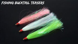UFSHN - Teasers - 3 Pack - 5/0 Closed Eye Siwash - Green Mylar Bucktail