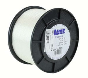 Ande Line - 1/4 Premium Mono - Clear - 50lbs - 250yds