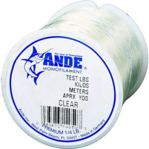Ande Line - 1/4 Premium Mono - Clear - 60lbs - 200yds
