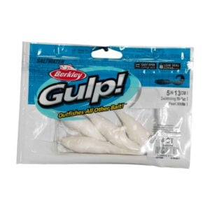 Berkley Gulp -5"  Swimming Mullet - Pearl White - GSSM5-PW
