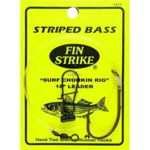 UFSHN - Striper - 18" - 8/0 In Line Circle - Surf Rig W/Fish Finder - 747S
