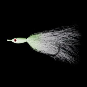 Jigging World JW Fluke Candy V2 w Bucktail Glow