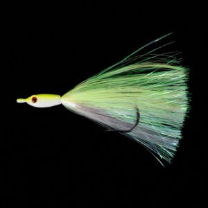 Jigging World JW Fluke Candy V2 w Mylar Chartreuse