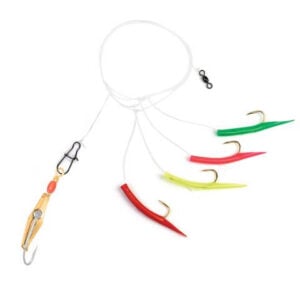 UFSHN Mackerel Tree - Swivel - 12" 50# 1/0 Tubed Hk Multi Color