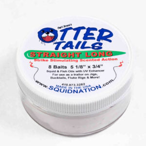 Otter Tails - Straight Long 5 1/8" X 3/4" - White - 8pcs