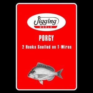Jigging World - Porgy 2 Hooks Snelled T-Wire Size 1/0 - JW-PR-1