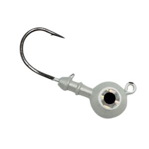 Magic Tail - Round Head Big Eye Jig - White - 4 oz