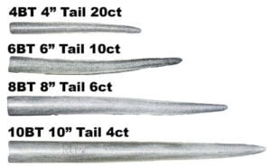 RonZ 6" Replacement Tails - Silver Metallic