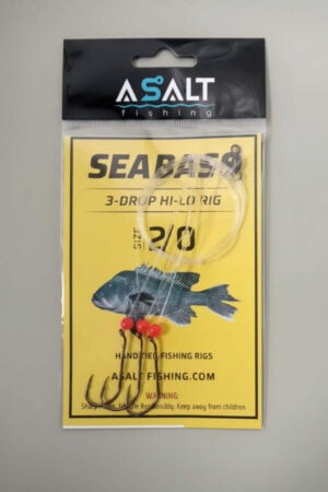 UFSH - Sea Bass Hi/Low - 3 Hook Baitholder Rig 2/0 - U466 2/0