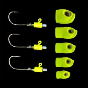 Stack Tackle Screwy Head Jigs 5/0 Yellow
