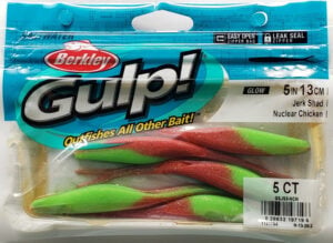 Berkley Gulp - 5" Jerk Shad - Nuclear Chicken - GSJS5-NCH