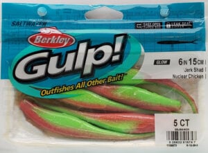 Berkley Gulp - 6" Jerk Shad - Nuclear Chicken - GSJS6-NCH