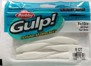 Berkley Gulp - 5" Jerk Shad - Pearl White - GSJS5-PW