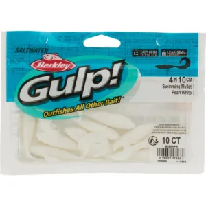 Berkley Gulp - 4" Swimming Mullet - Pearl White - GSSM4-PW