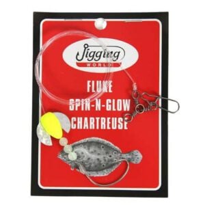 Jigging World Fluke 4” Squid Rig 3/0 Chartreuse - JW-FR4CS-3/0