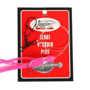 Jigging World Fluke 4” Squid Rig 3/0 Pink - JW-FR4PS-3/0