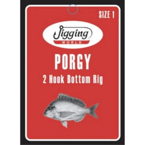Jigging World Porgy 2 Hook Bottom Rig Mono Size 2/0 - JW-PRBTM-2