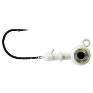 Magic Tail - Round Head Big Eye Jig - White - 1/4 oz