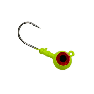 Magic Tail - Round Head Big Eye Jig - Chartreuse - 3 oz