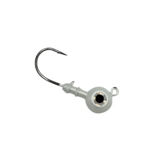 Magic Tail - Round Head Big Eye Jig - White - 3 oz