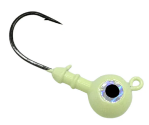 Magic Tail - Round Head Big Eye Jig - White - 3/4 oz