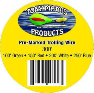 Tony Maha - Pre Marked SS Trolling Wire - 300FT - 40LB
