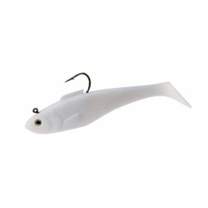 Tsunami - Holographic Swim Shad 6" - Opaque White - SS6-3-86