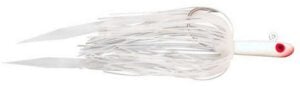 TSUNAMI -  GLASS MINNOW JIG - WITH SKIRT - WHITE - TSGM38RB-SSW
